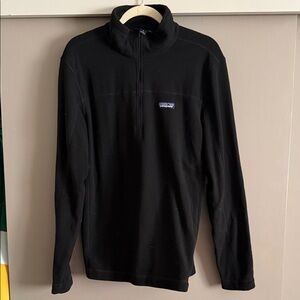 Black Patagonia Fleece Quarter-Zip Pullover